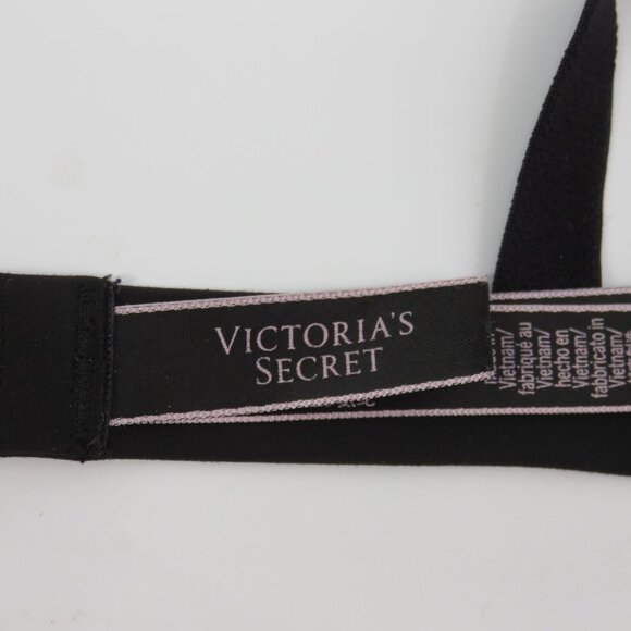Victorias Secret Womens Small Black Mesh Plunge Bralette 24492967 Nylon Blend - Picture 11 of 15
